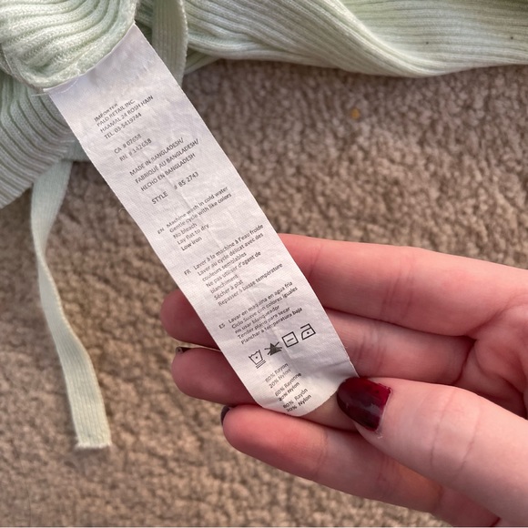 mint green long sleeve shirt - Picture 5 of 5